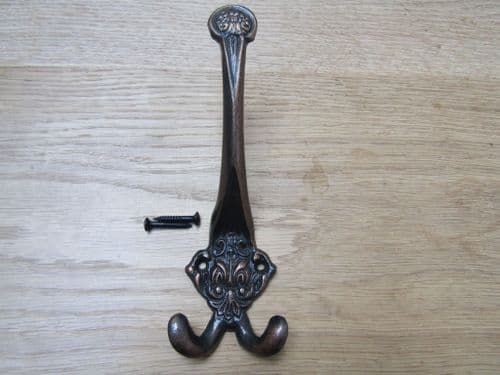Anderson Triple Coat Hook Antique Copper