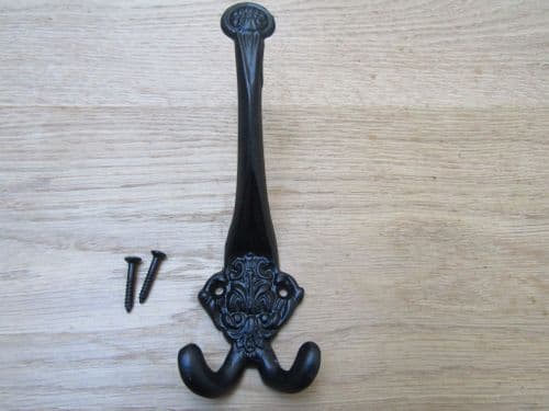 Anderson Triple Coat Hook Black Antique