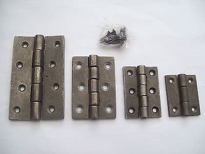 Antique Cast Iron Butt Door Gate Canet Cupboard Hinges