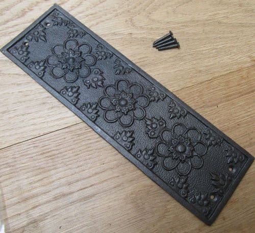Antique Iron Ellerker Finger Plate