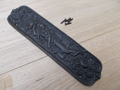 Antique Iron Mermaid Finger Plate