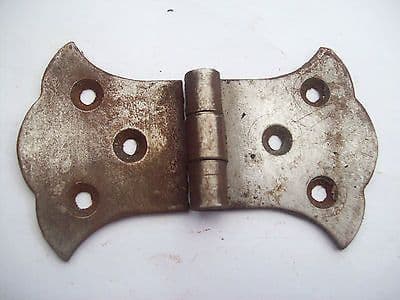 ANTIQUE RUSTIC COUNTER FLAP BUTTERFLY CANET CUPBOARD DOOR HINGE