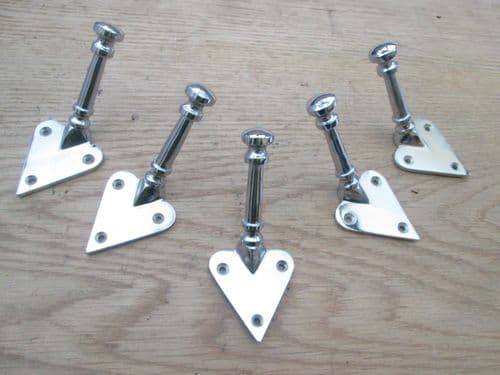 Arts & Crafts Chrome Coat Hook