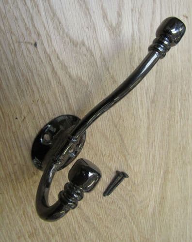 Ball End Coat Hook Black Nickel