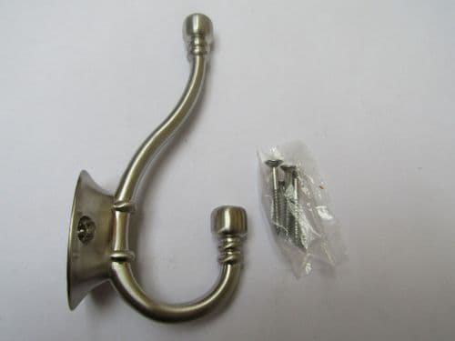 Ball End Coat Hook Satin Nickel