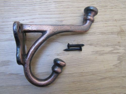 Balmoral Coat Hook Antique Copper