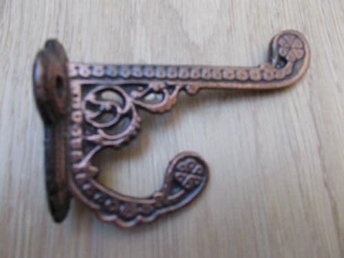 Basildon Coat Hook Antique Copper