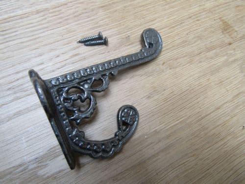 Basildon Coat Hook Antique Iron