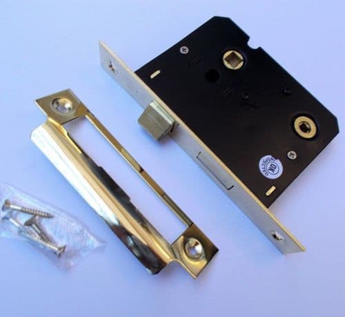 Bathroom Sashlock 3" Brass