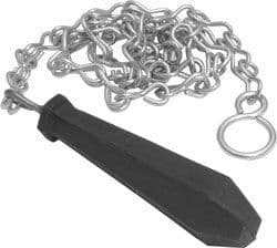Black Chain High Level Toilet Chain Cistern Pull Handle (30"/762mm Long Chain)