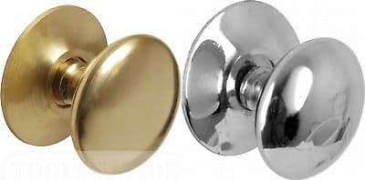 BRASS CHROME VICTORIAN CUPABOARD KNOBS 1"-2"/25-50mm