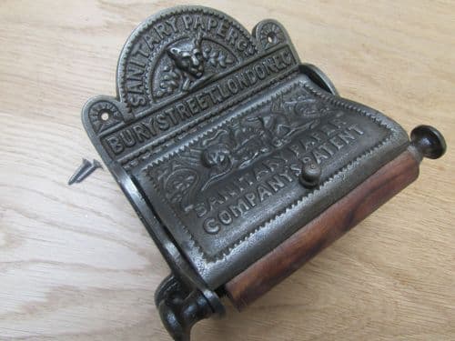 Bury St London Toilet Roll Holder Antique Iron