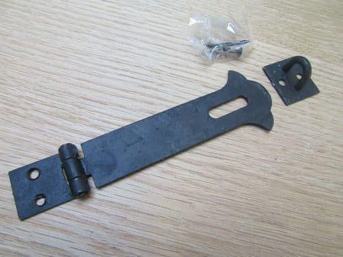 Butterfly Hasp & Staple Black Antique