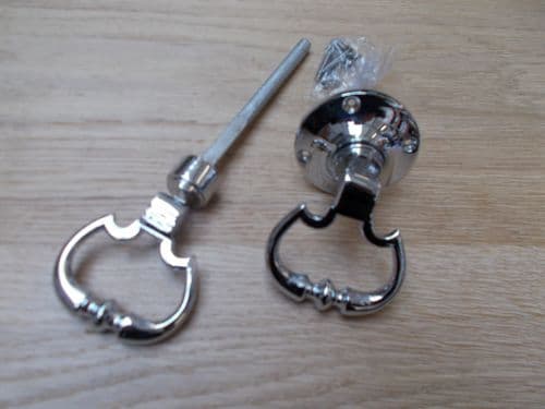 Carriage Rim Knob Set Polished Chrome