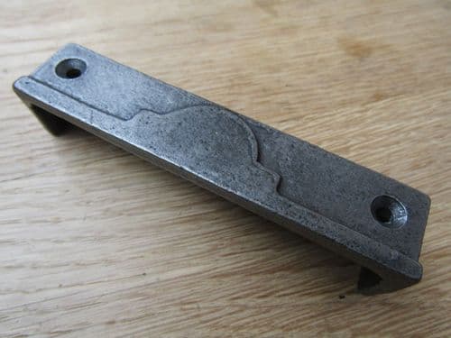 Cast Iron Rim Lock Keep Half Moon Plain