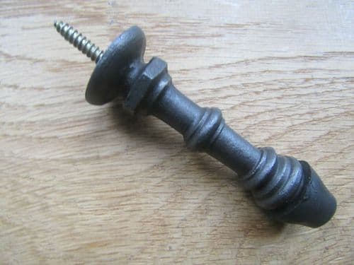 Cast Iron Screw In Door Stop Antique Iron
