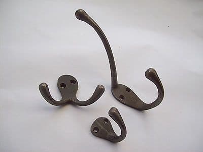 CAST IRON VICTORIAN REEdit ProductION ANTIQUE IRON HAT & COAT HOOKS RECLAIMED