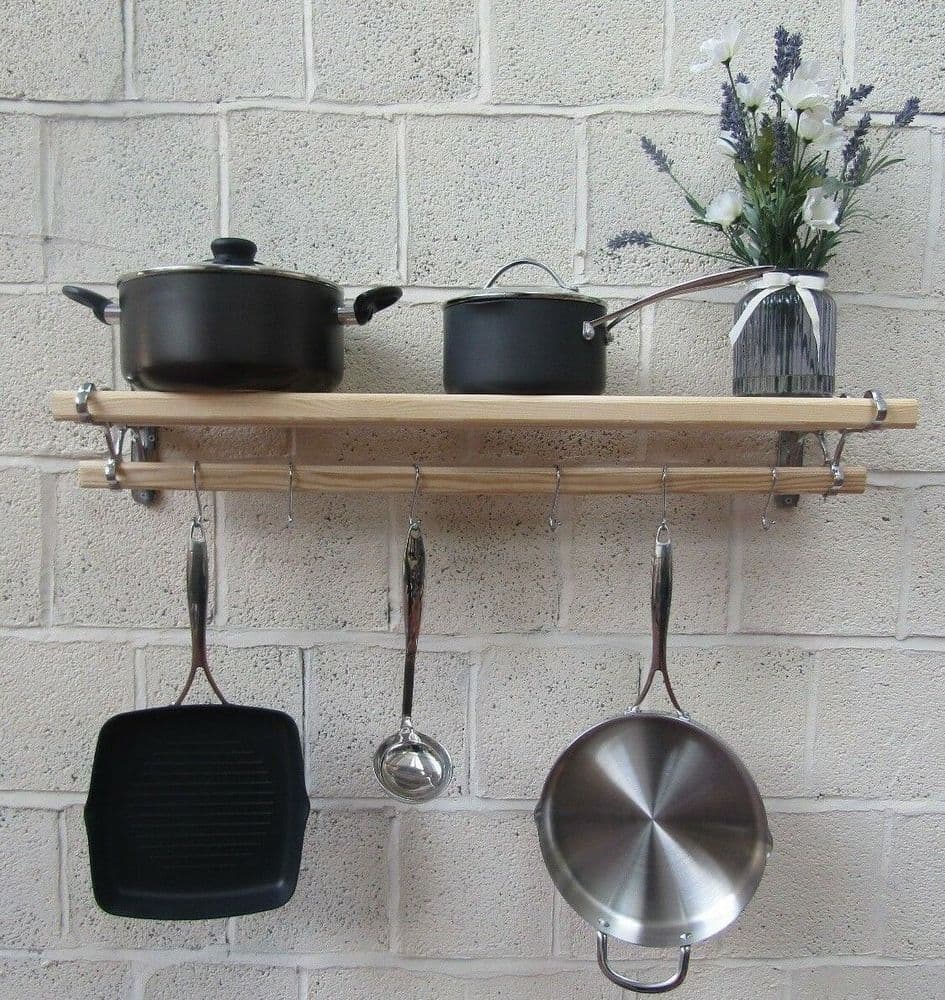 Chrome On Iron Kitchen Pot Pan Rack 1 2m