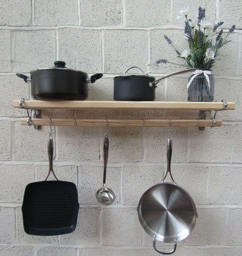 Chrome On Iron Kitchen Pot Pan Rack 1.2m
