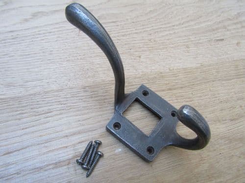 Chunky Rustic Label Holder Coat Hook