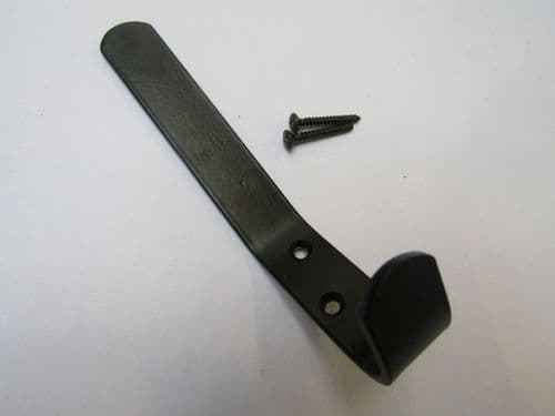 Cloakroom Coat Hook Black