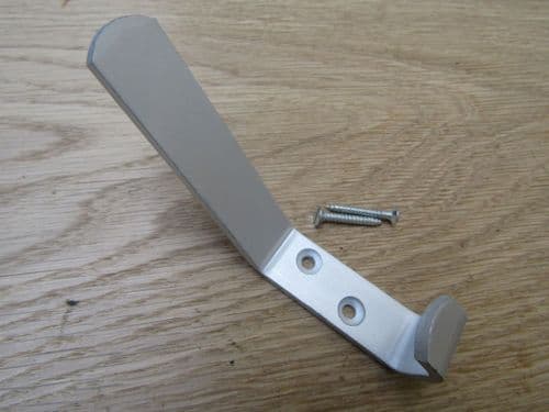 Cloakroom Coat Hook Satin Aluminium