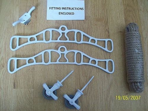 Clothes Airer Rackend Set White