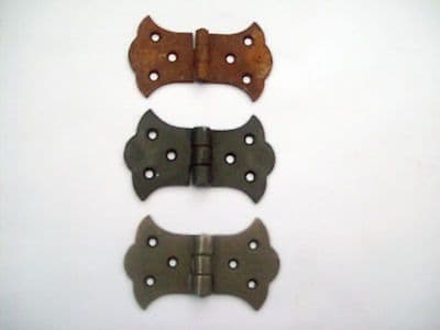 DECORATIVE BUTTERFLY CAST IRON BUTT CANET CUPBOARD DOOR HINGES COUNTER FLAP