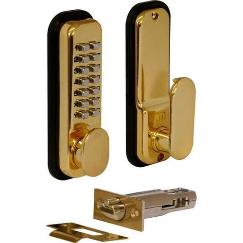 Digital Push Button Lock Brass
