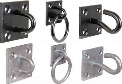 DOG ANIMAL TETHER HAY NET TACK TIE UP RING ON PLATE