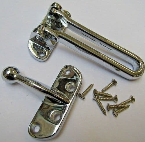 Door Guard Restrictor Catch Chrome