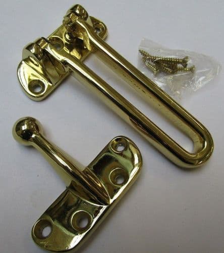 Door Guard Restrictor Catch Satin Chrome