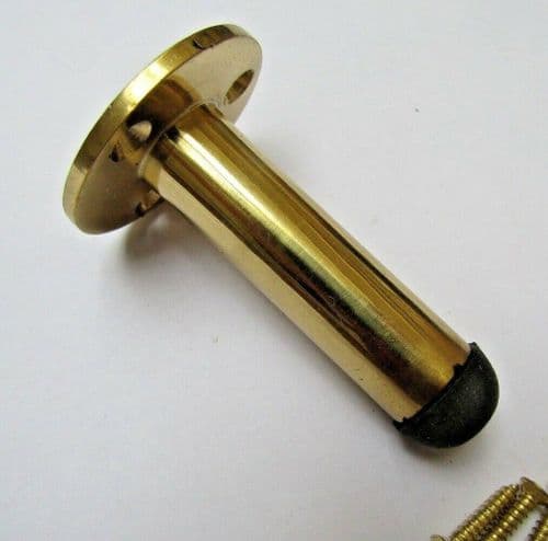 Door Stopper 2.5" Pipe Polished Brass