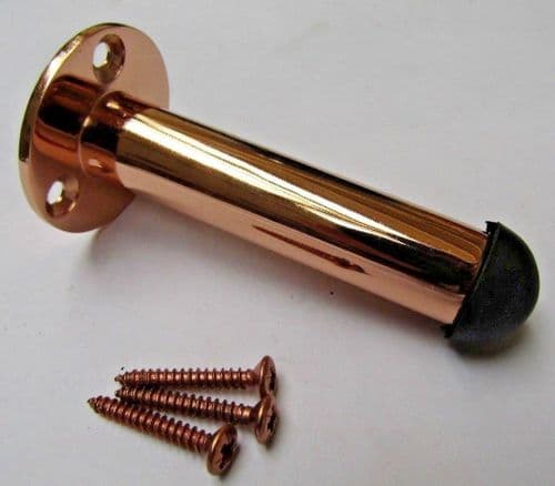 Door Stopper 3" Pipe Polished Copper