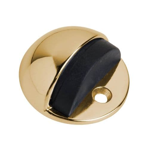 Door Stopper Half Moon Polished Brass