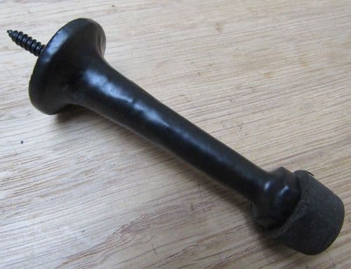 Door Stopper Screw In Pipe Black Antique