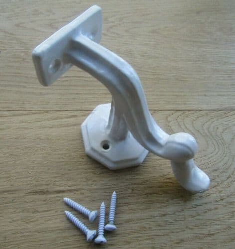 Dorchester Cast Iron Handrail Bracket White