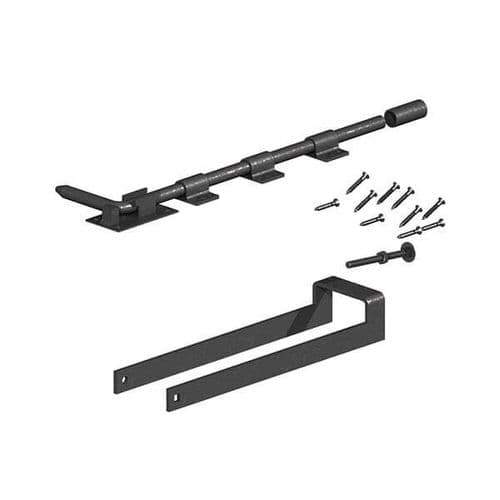 Double Field Gate Fastener Set - Premium Black