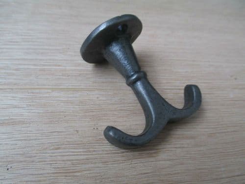 Double Fixed Ceiling Hook Antique Iron