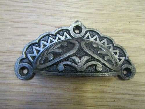 Edwardian Black Antique Cup Pull Handle