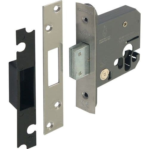 Euro Profile Deadlock 76mm Polished Chrome