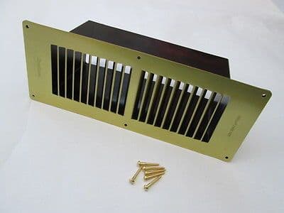 Floor Air Vent Duct Lacquered Brass