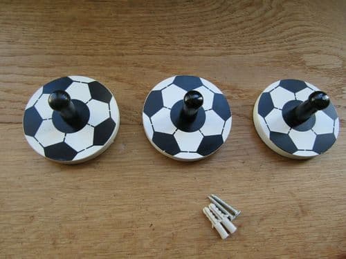 Football Hanging Hook Black And White