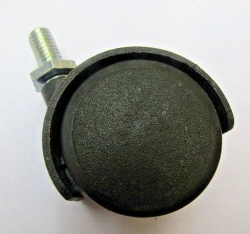 Furniture Swivel Wheel Black Bolt Fix/Threaded