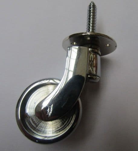 Furniture Swivel Wheel Chrome Screw In Castor
