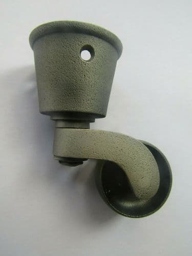 Furniture Swivel Wheel Cup Castor Antique Iron / Pewter