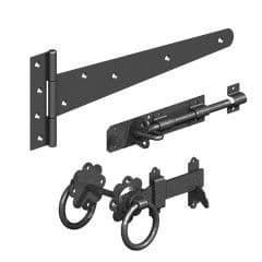 Gatemate 18'' Black Field Gate Side Kit