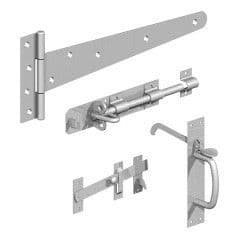 Gatemate 18'' Galvanised Side Gate Kit With Suffolk Latch