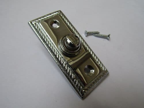 Georgian Bell Push Polished Chrome