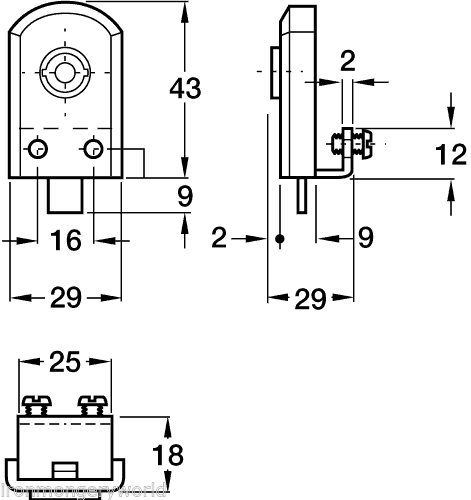 Glass Display Canet Lock